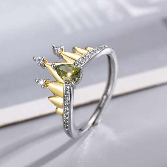 Princess Style Female Light Luxury High-grade Good-looking Ring