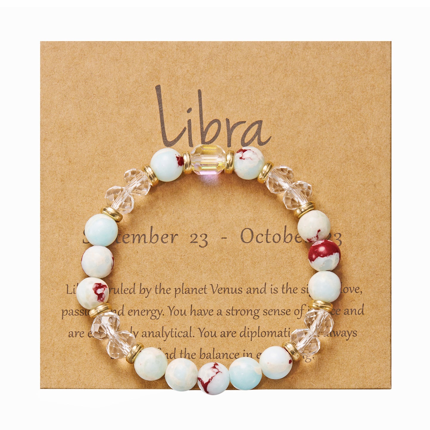 Ornament Twee Constellation Color Natural Stone Bracelets