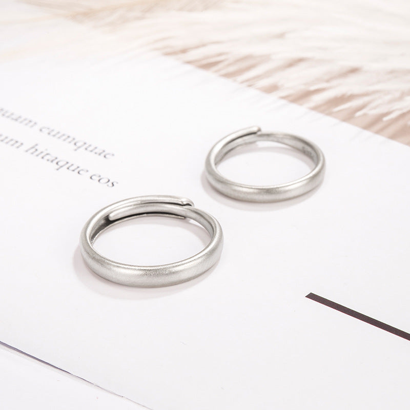 Simple Female Opening Adjustable Light Luxury Niche Rings