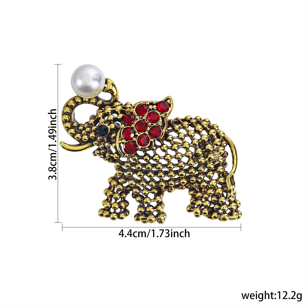 Men's Personalized Retro Animal Brooch Diamond Cartoon Lion Brooches