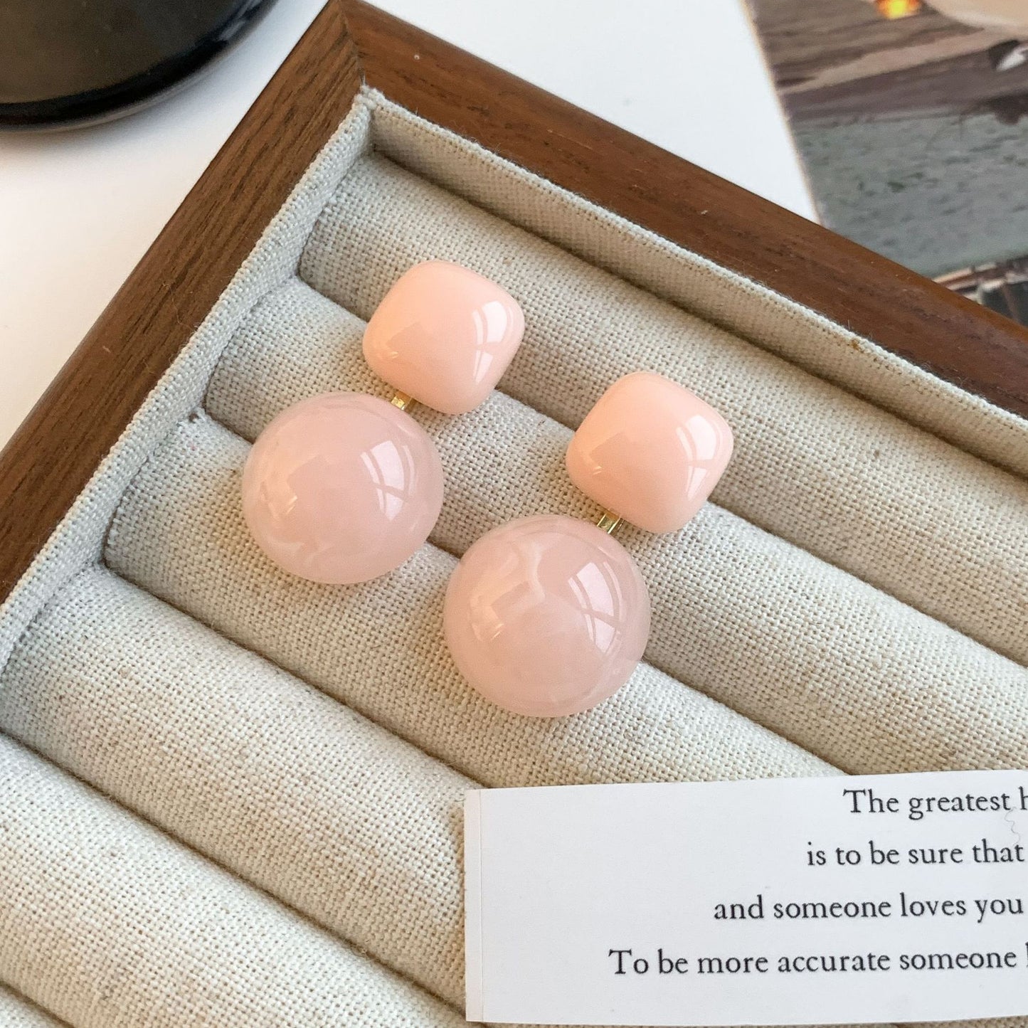Women's Retro Blooming Acrylic Curved For Simple Stud Earrings