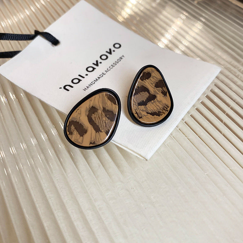 Chinese Style Coffee Color Wooden Bead Light Luxury High-grade Mori Rings