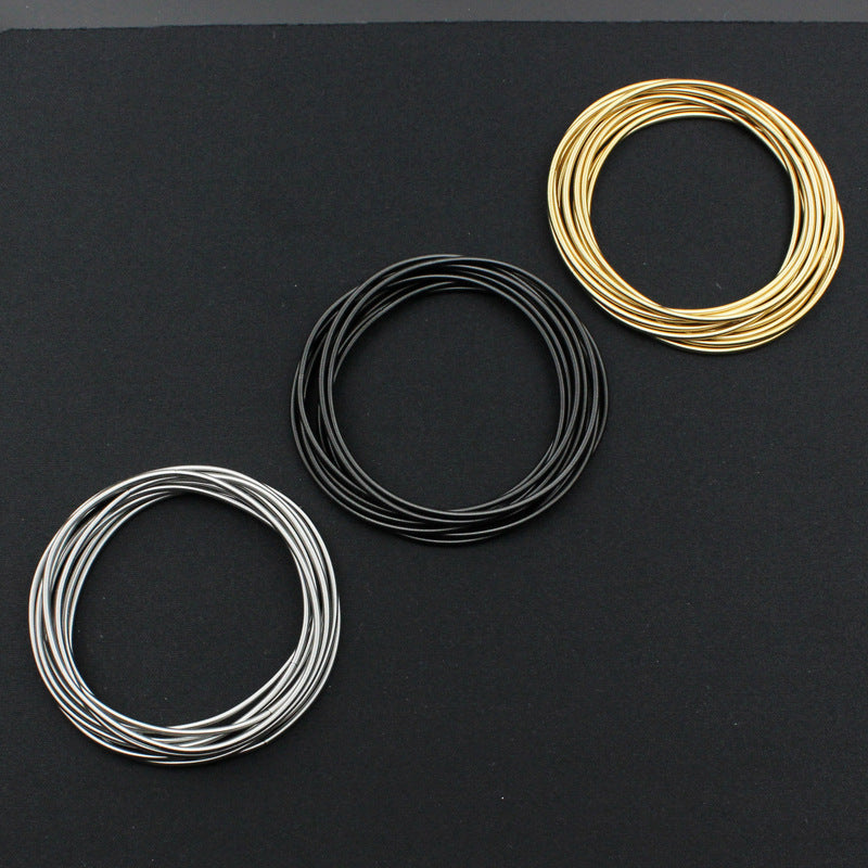 Stainless Steel Wire Diameter Spring Telescopic Tightening Screw Bracelet