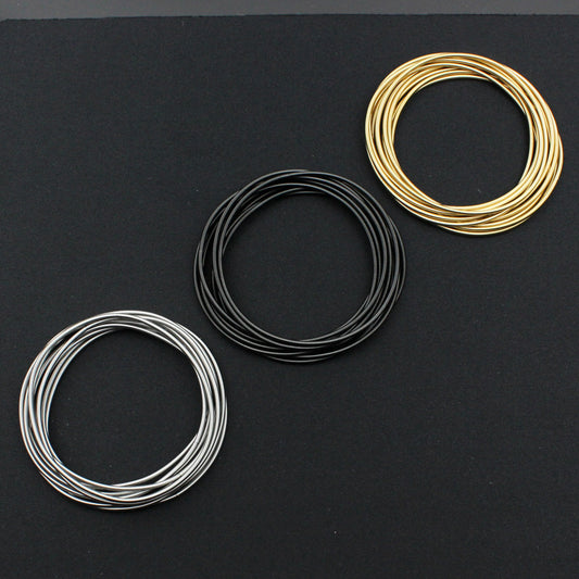Stainless Steel Wire Diameter Spring Telescopic Tightening Screw Bracelet