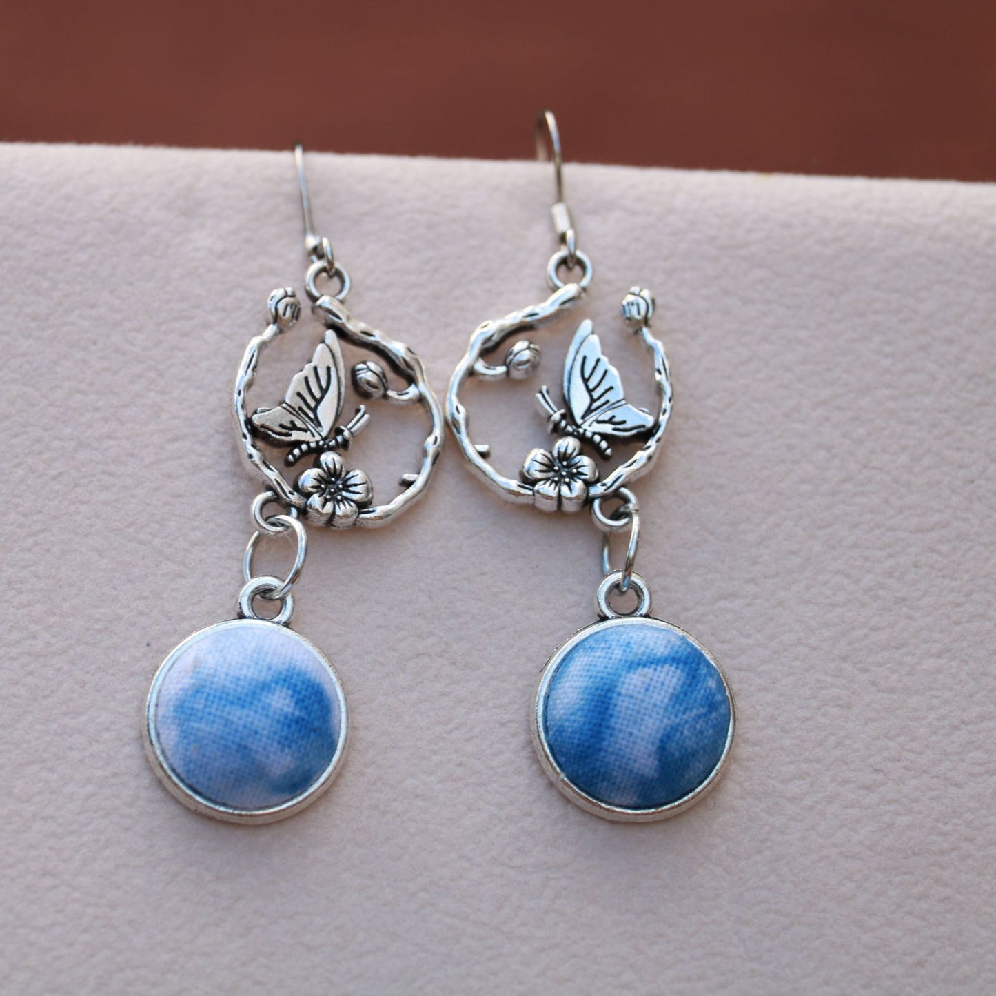Yunnan Dali Ethnic Style Handmade Fabric Earrings