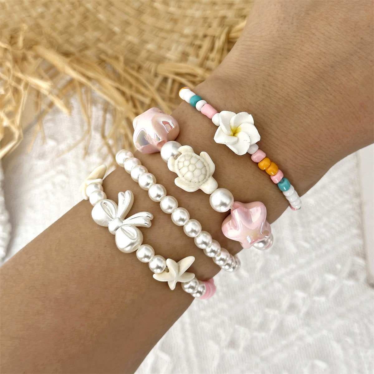 Holiday Female Summer Beach Dopamine Starfish Bracelet