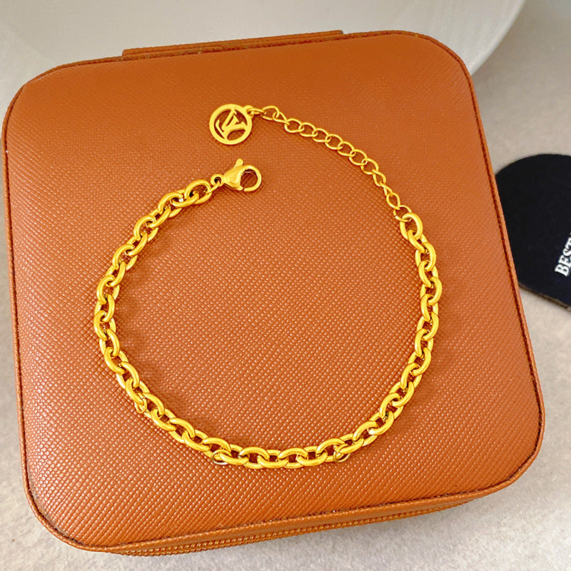 Light Luxury Micro Inlaid Zircon Woven Wire Mesh Fashion Temperament Bracelet