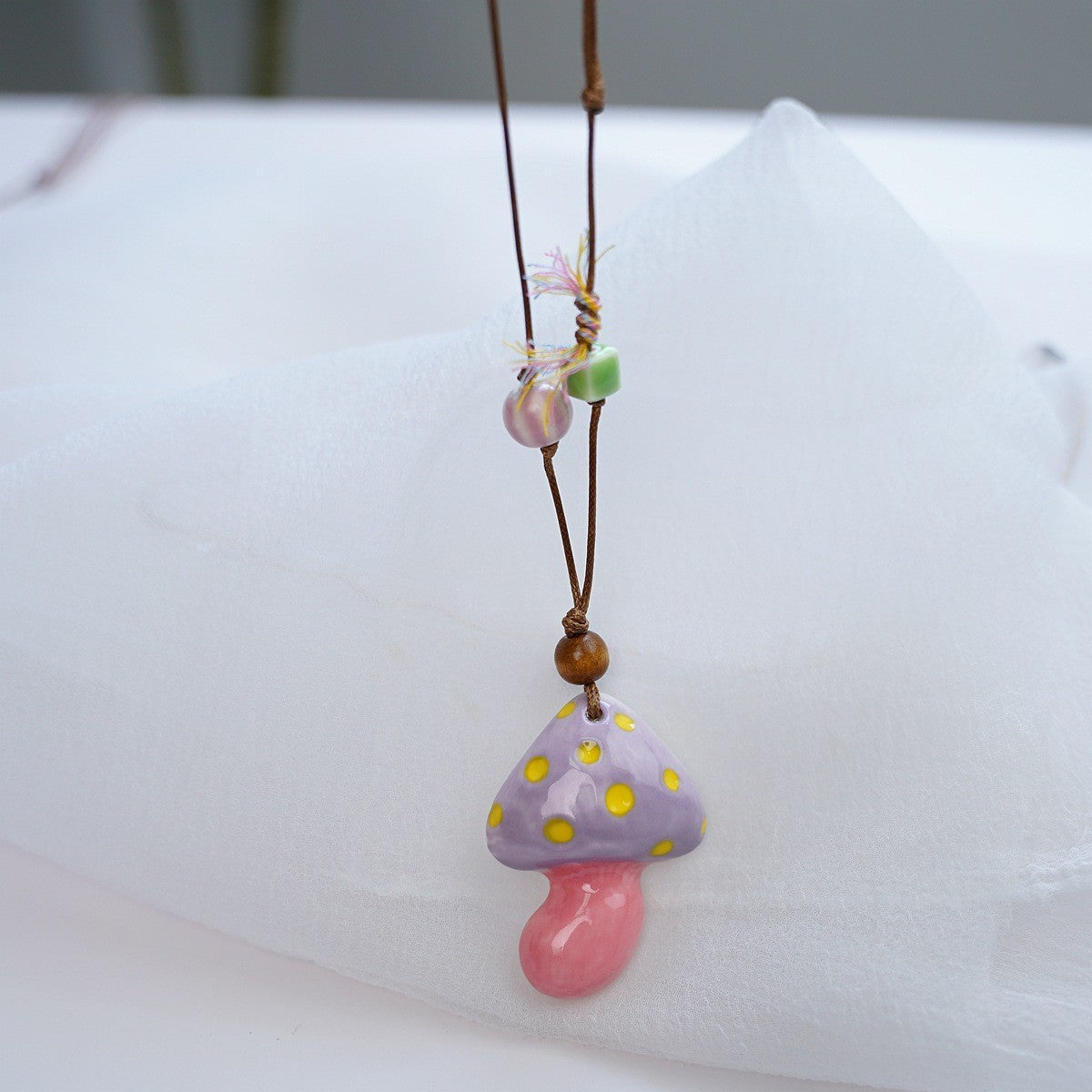 Style Personalized Trendy Ceramic Geometric Colorful Fish Long High-grade Necklace