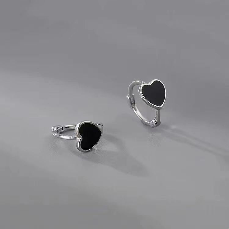 Women's Love Clip Simple Petite Trendy Bone Sweet Cool Earrings