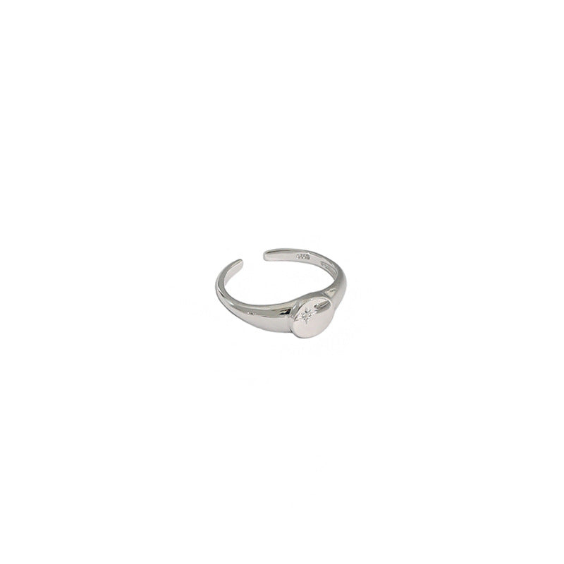 Style Niche Minimalist Micro Inlaid Zircon Rings