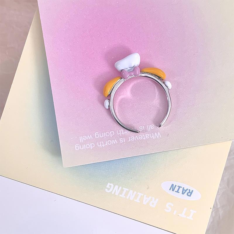 Cute Little Monster Dopamine Couple Girlfriends Index Finger Girlish Ring