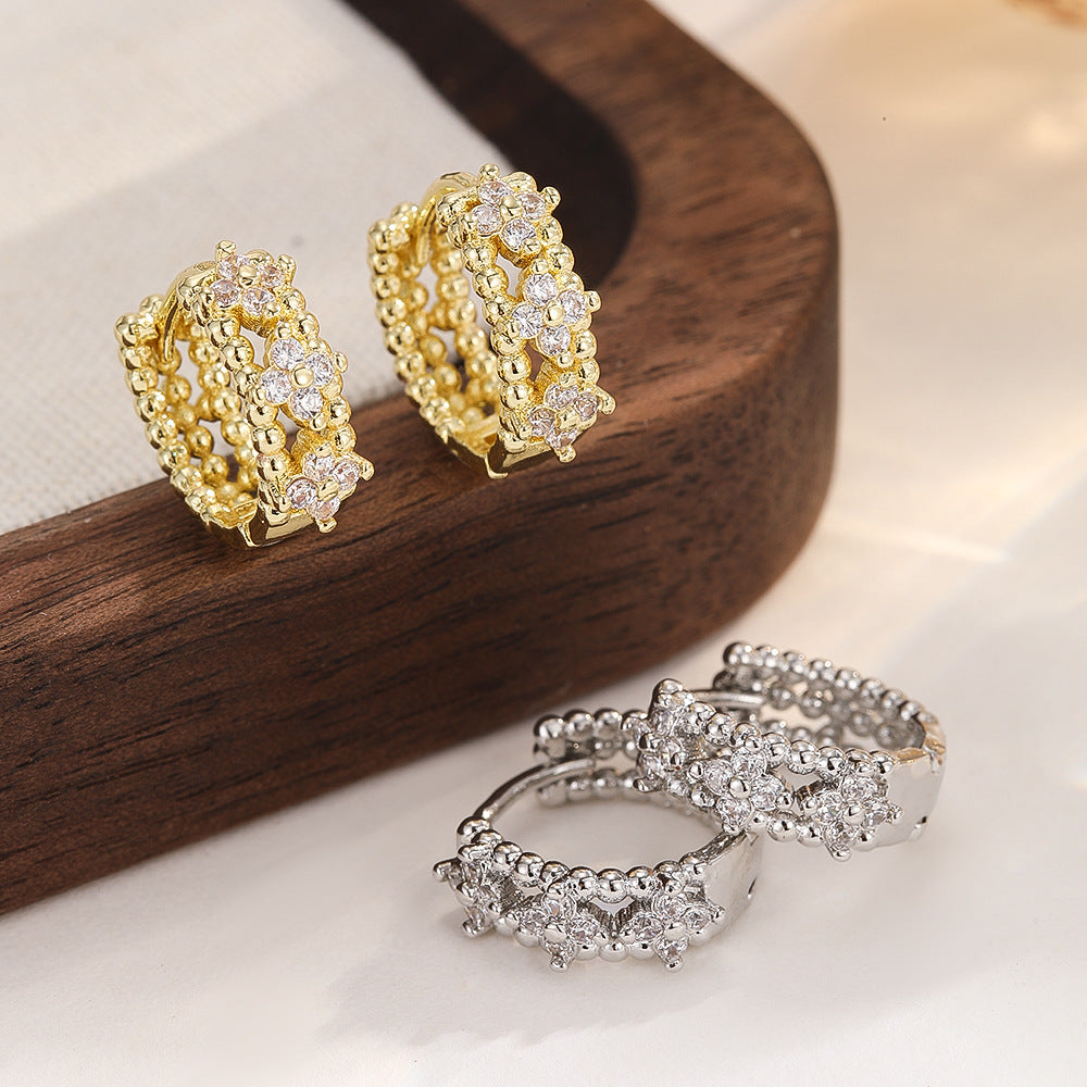 Affordable Luxury Style Woven Ear Clip Small Elegant Daily Commuter Rings