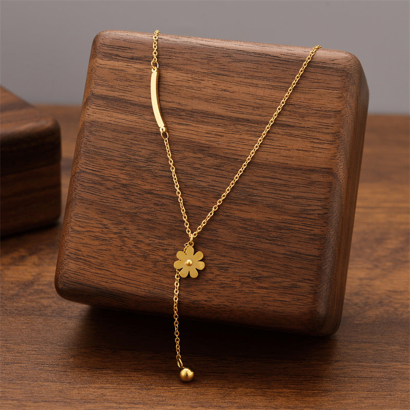 Titanium Steel Female Niche Simple Temperament Clavicle Pendants