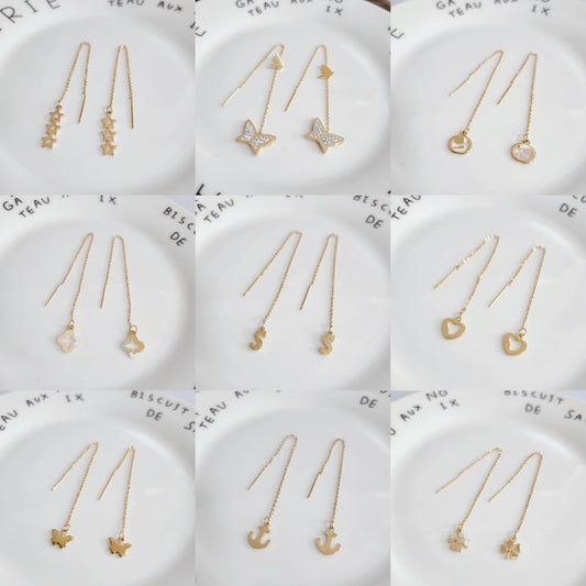 Women's Elegant Simple Titanium Steel High Quality Color Retaining Ear Line