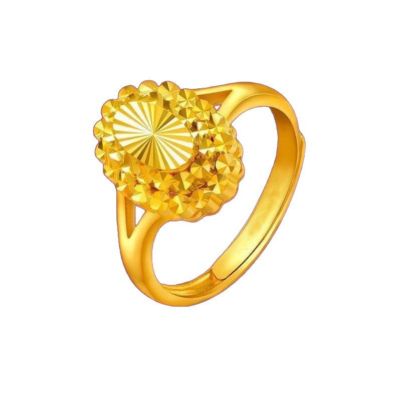 Vietnam Placer Gold Open Fire No Color Ring