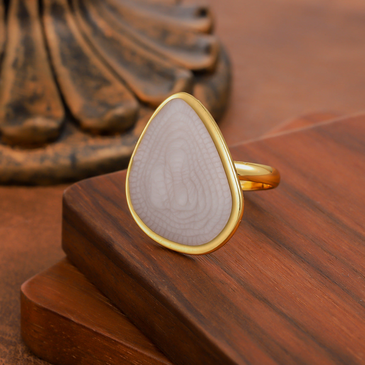 Stainless Steel Enamel Drop Oil Elegant High Sense Design Rings
