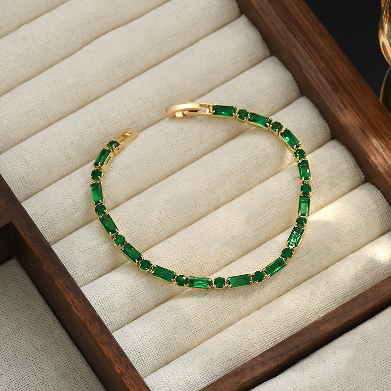 Green Zircon Female Fashion Sweet Cool Bracelets