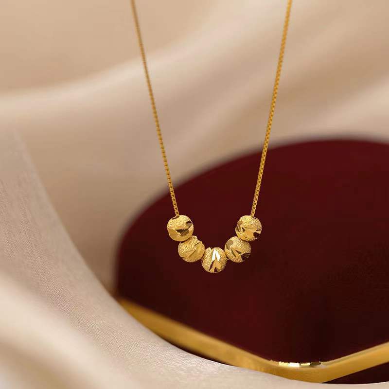 Women's Affordable Luxury Style Lucky Beads Clavicle Chain Does Not Necklace