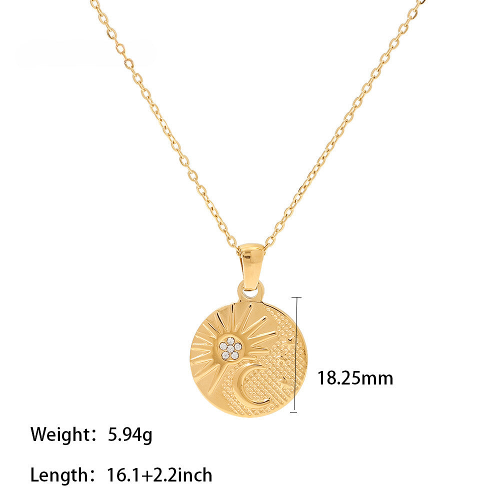 French Retro Stainless Steel Twist Chain High Sense Simple Daily Pendants