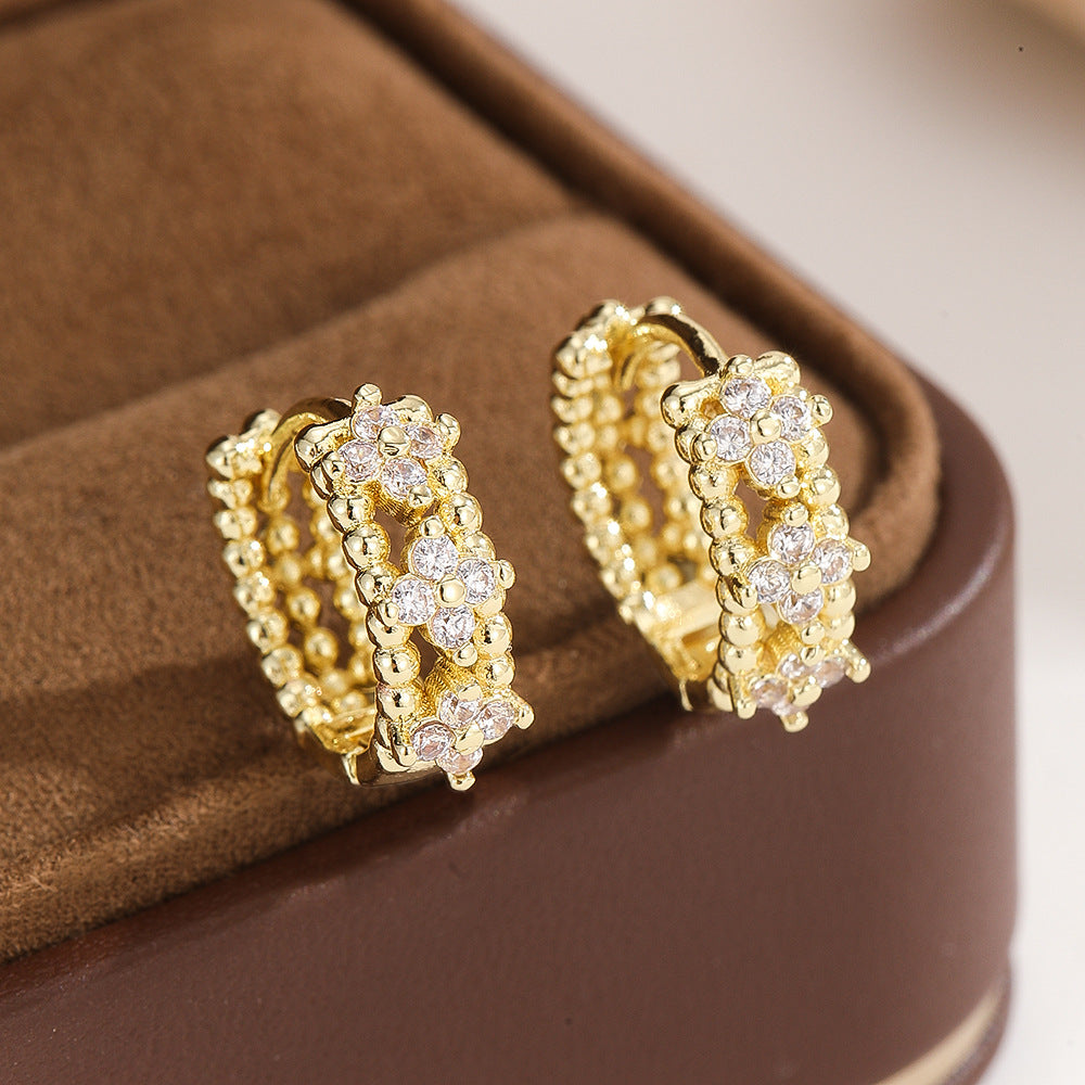 Affordable Luxury Style Woven Ear Clip Small Elegant Daily Commuter Rings
