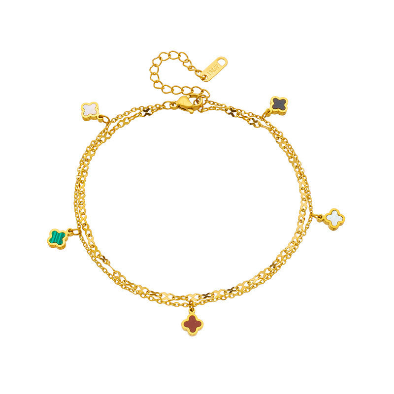 Women's Commuter Titanium Steel Light Luxury Couple Bracelets