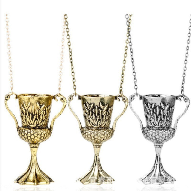 Television Magic Academy Chateau Death Creative Flying Bird Necklace