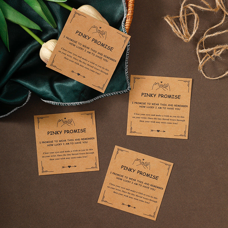 Paper Card Blessing Display Stand Packaging Bracelet