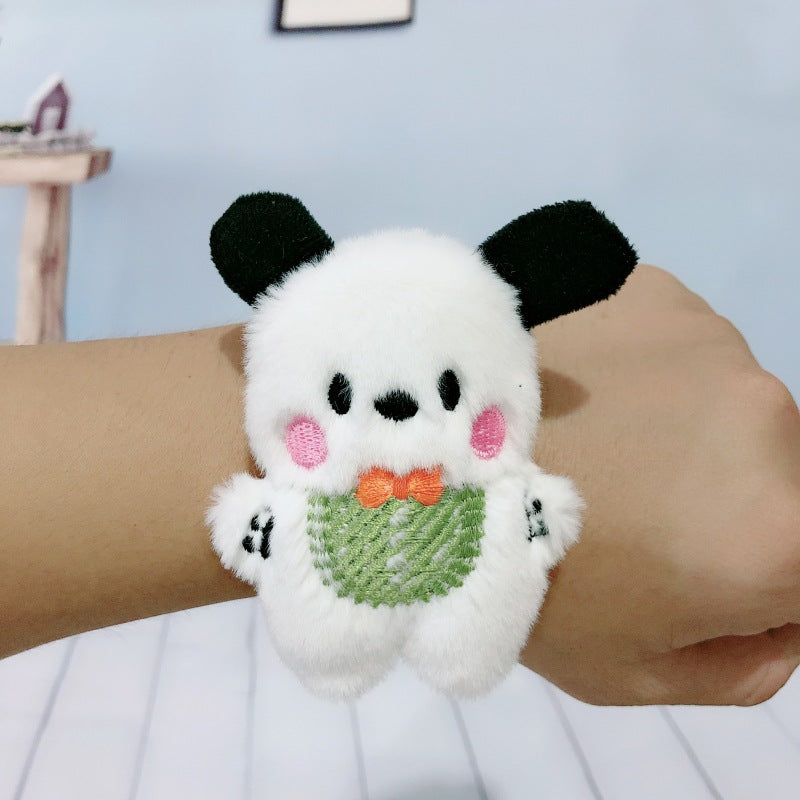 Children's Plush Cartoon Pop Cute Sun Flower Couple Female Dinosaur Slap Bracelet