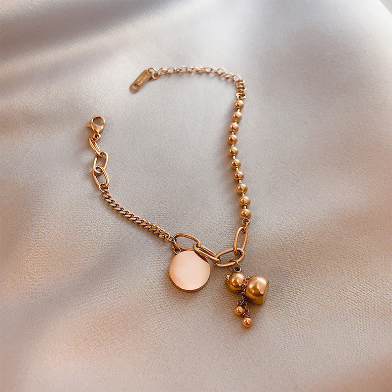Women's Calabash Court Hip Hop Rose Gold Bracelets