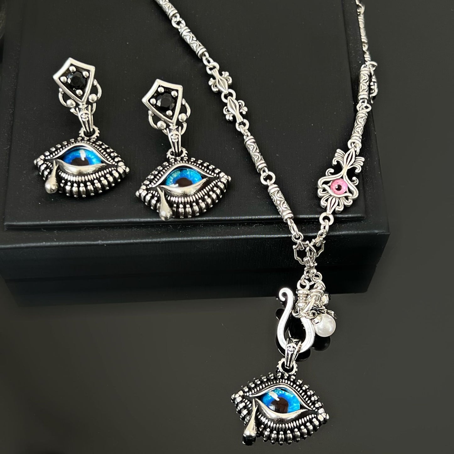 Women's & Men's Devil Eye Creative Wings Accessories Clavicle Necklaces