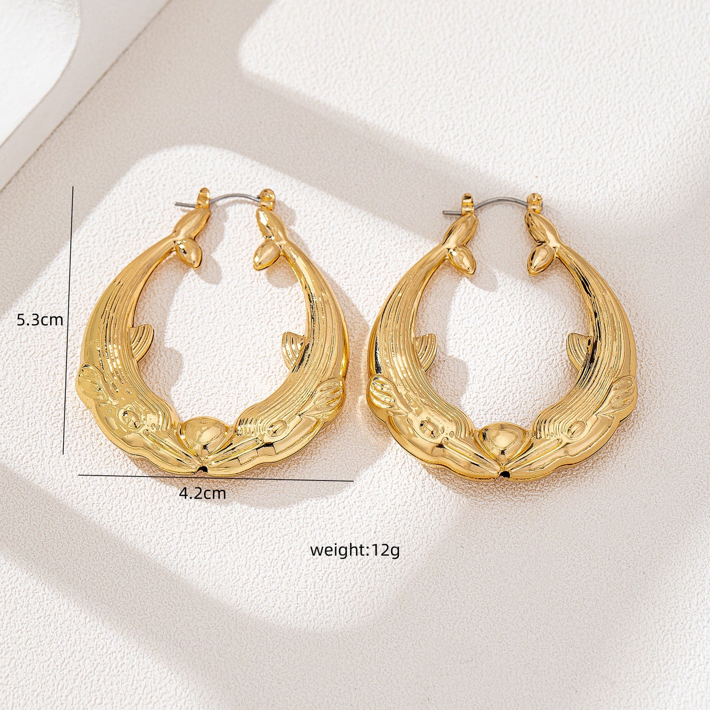 Simple Fashion Dolphin Creative Personality Fish-shaped Earrings