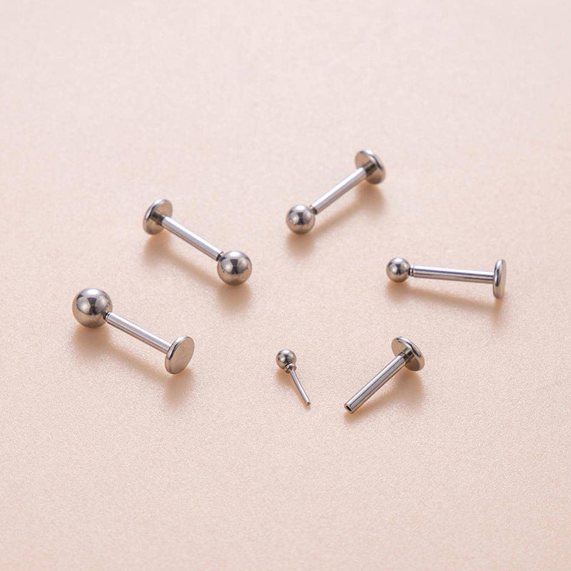 Stainless Steel Spherical Pin Rod Fashion Rings