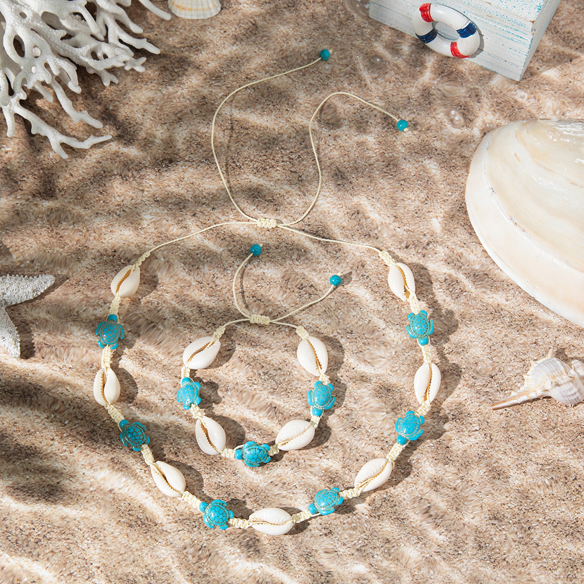 Holiday Ocean Style Cartoon Shell Design Starfish Necklaces