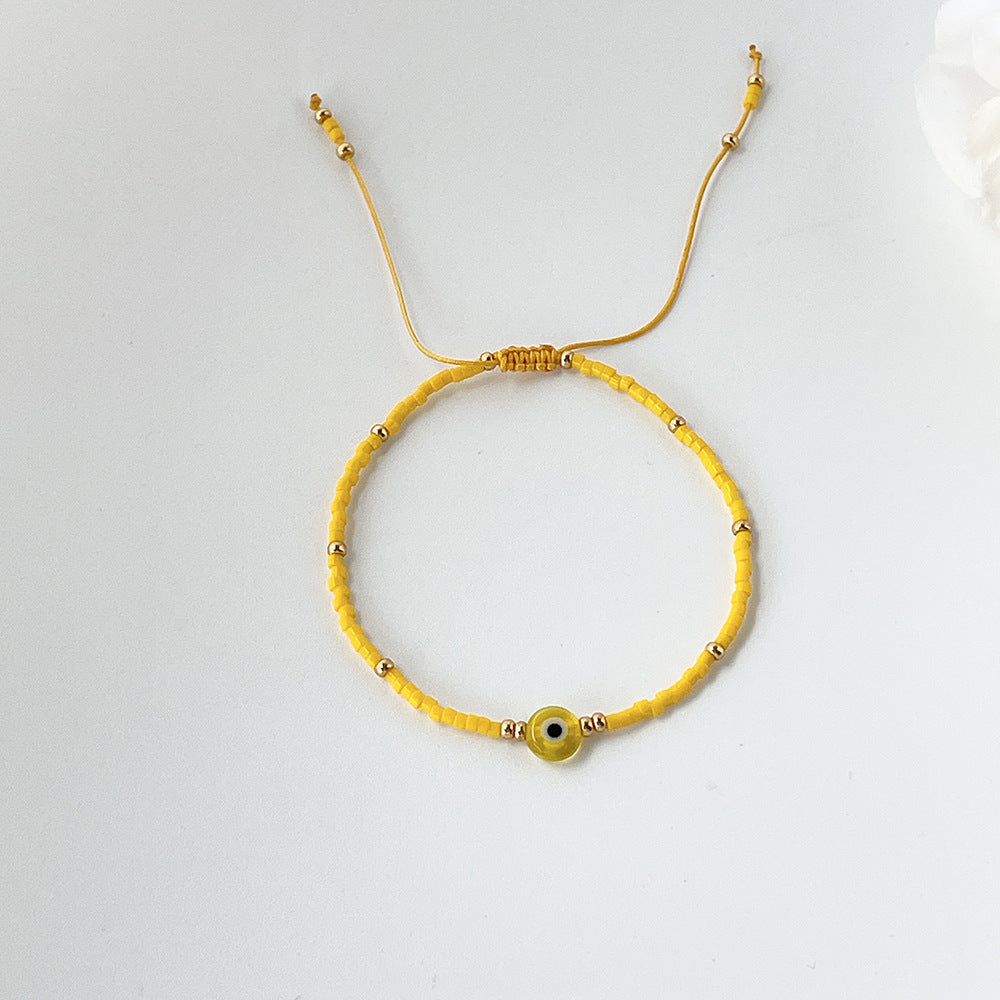 Bohemian Ethnic Style Retro Glaze Devil's Eye Bracelet