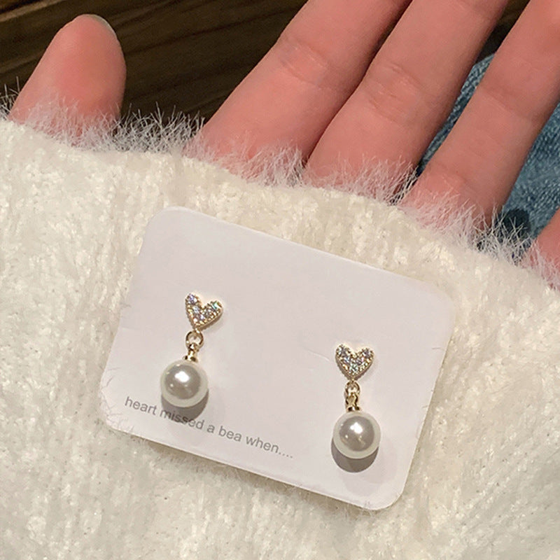 Women's Imitation Pearl Light Luxury Minority Design Earrings