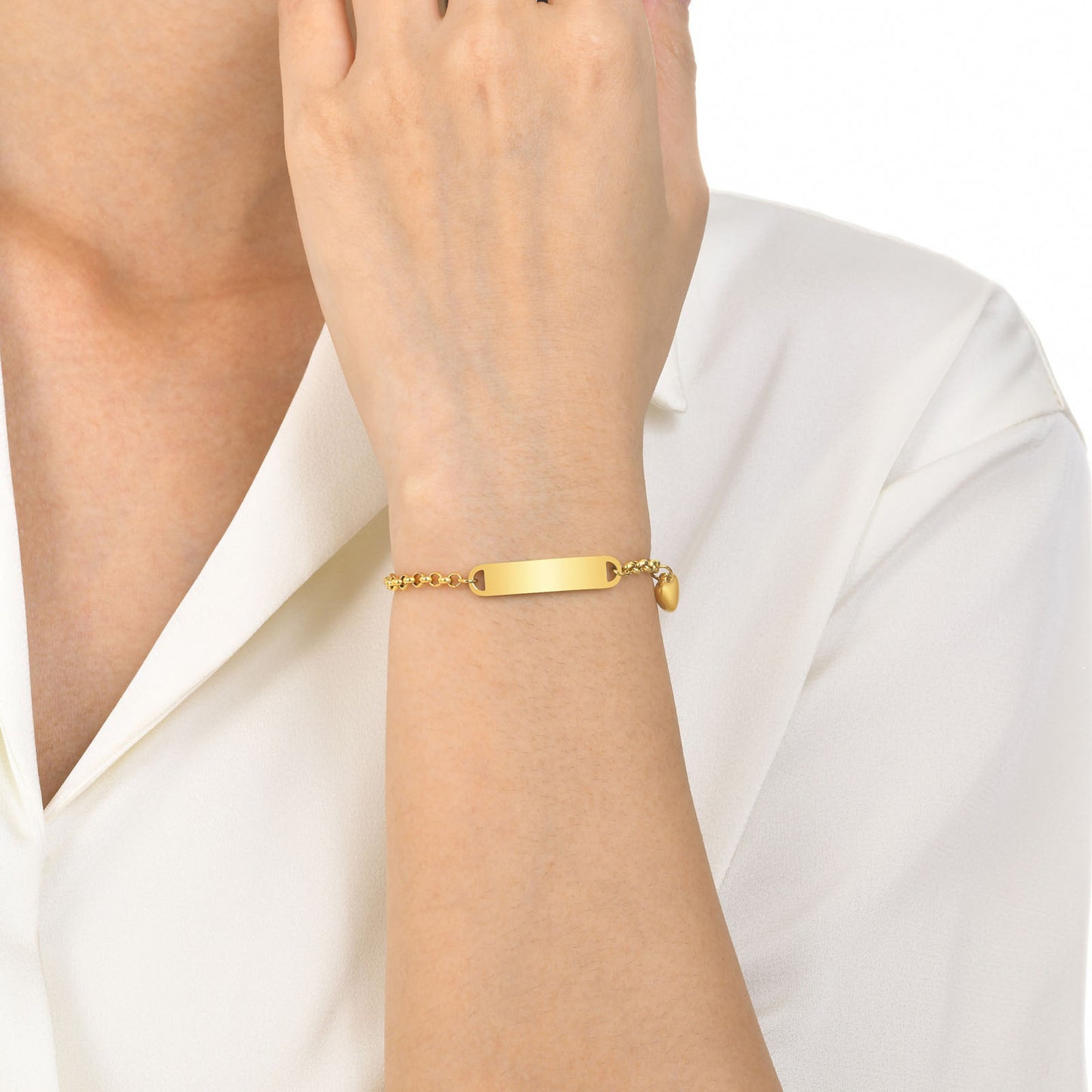 Women's & Children's Fashion Blank Curved Can Carve Writing Bracelets