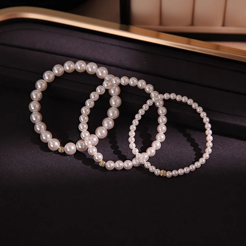 Design Golden Balls Glass Pearl Fashion Bracelets