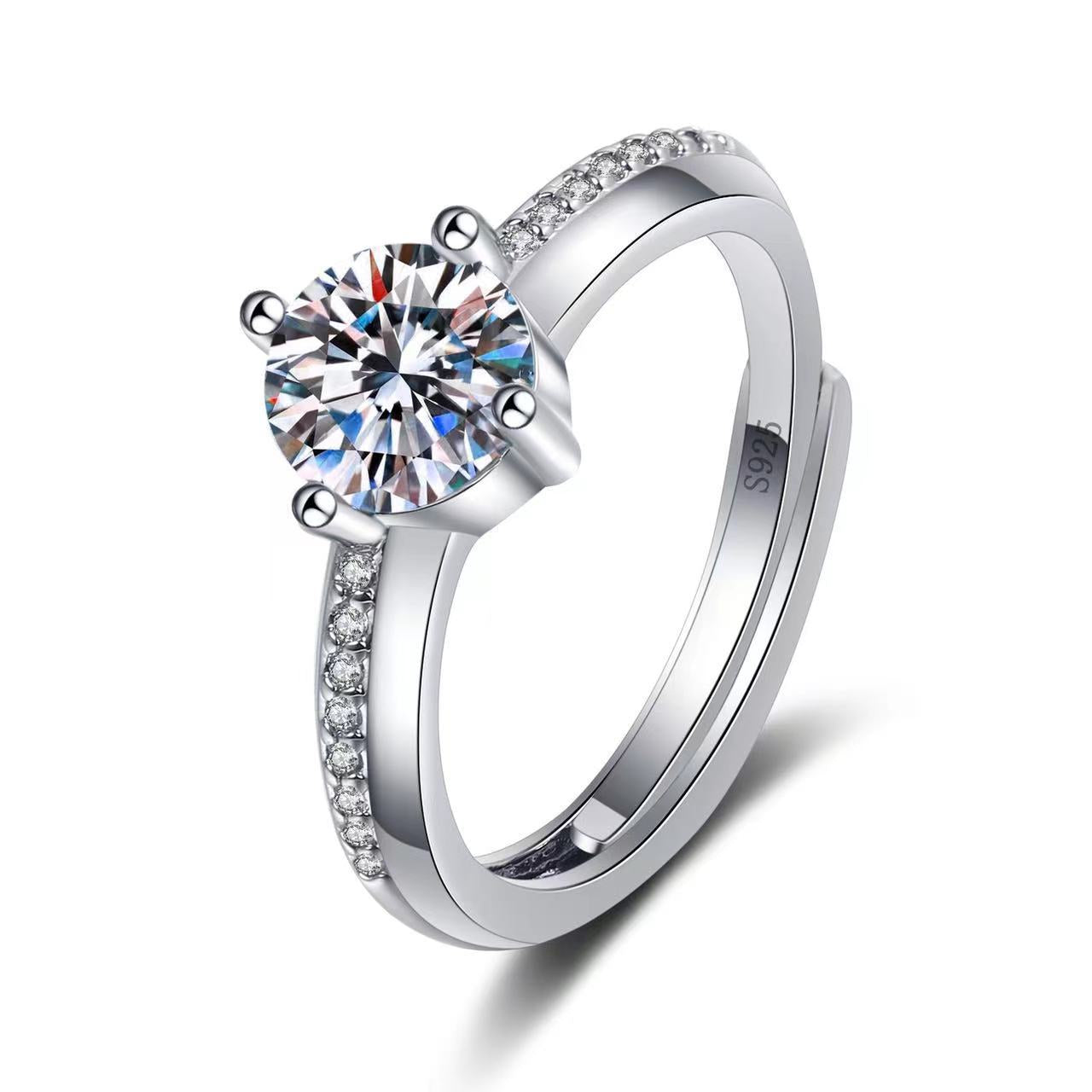 Moissanite Female Affordable Luxury Fashion Niche Rings