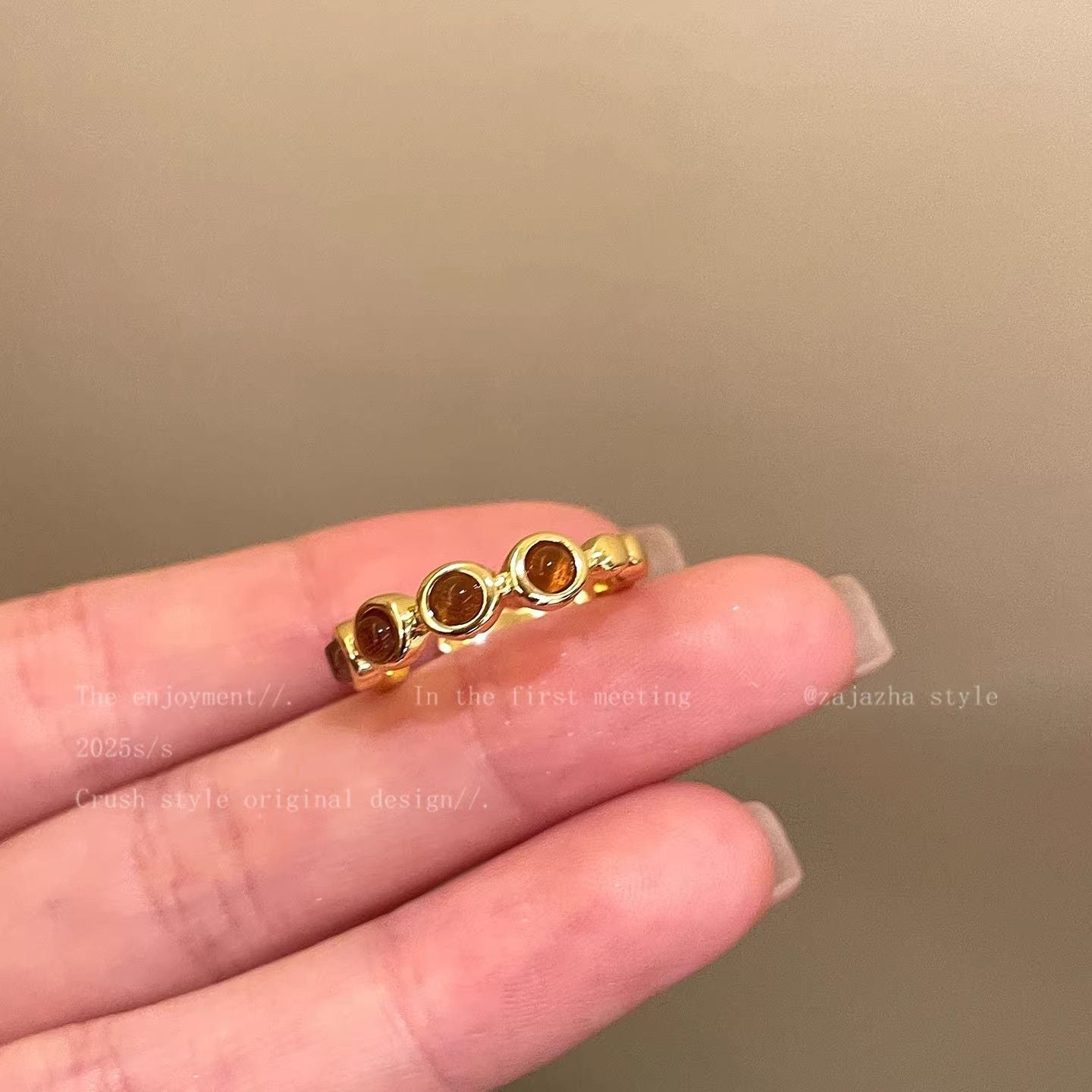 Zircon Simple Female Opening Adjustable Index Finger Light Luxury Rings