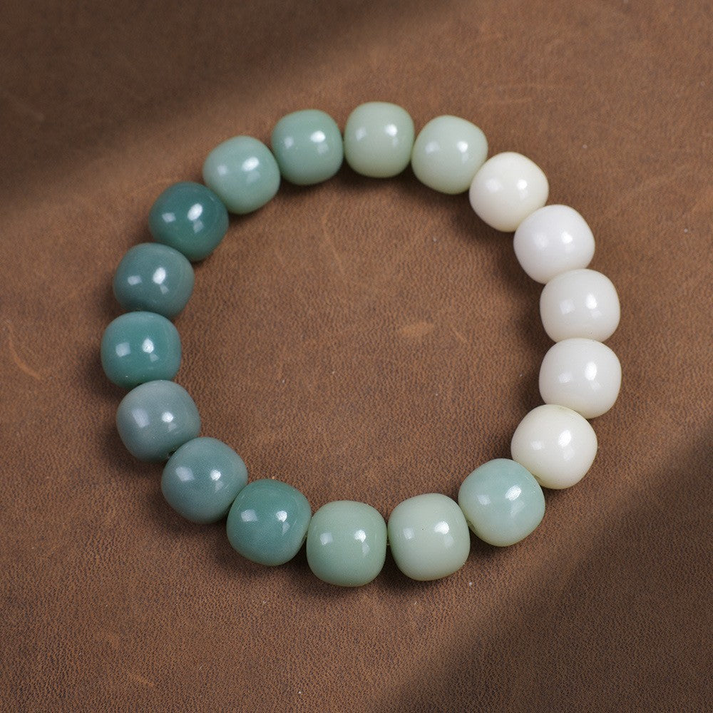 Natural Old Smoke Bodhi Female Version Pliable Temperament Seed Crafts Bracelet