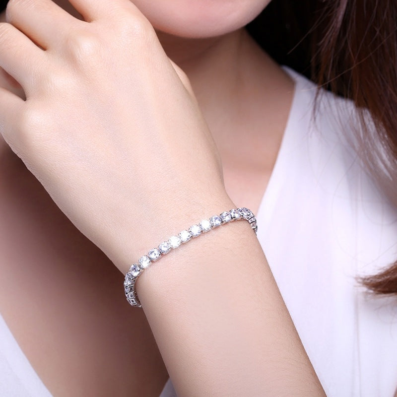 Zircon Tennis Unisex Fashion Simple Hand Bracelet