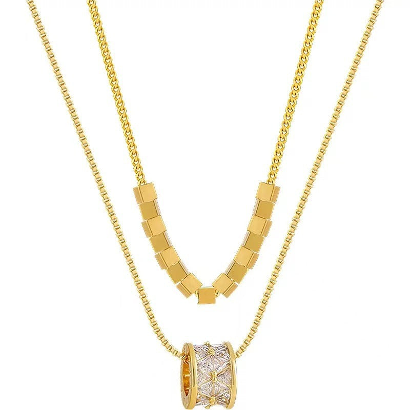 Women's Flower For Light Luxury Minority Design Vintage Sweater Chain Everyday Necklace
