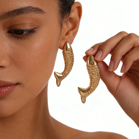 Women's Pair Yu Cute Simple Fun For Vintage Ocean Style Earrings