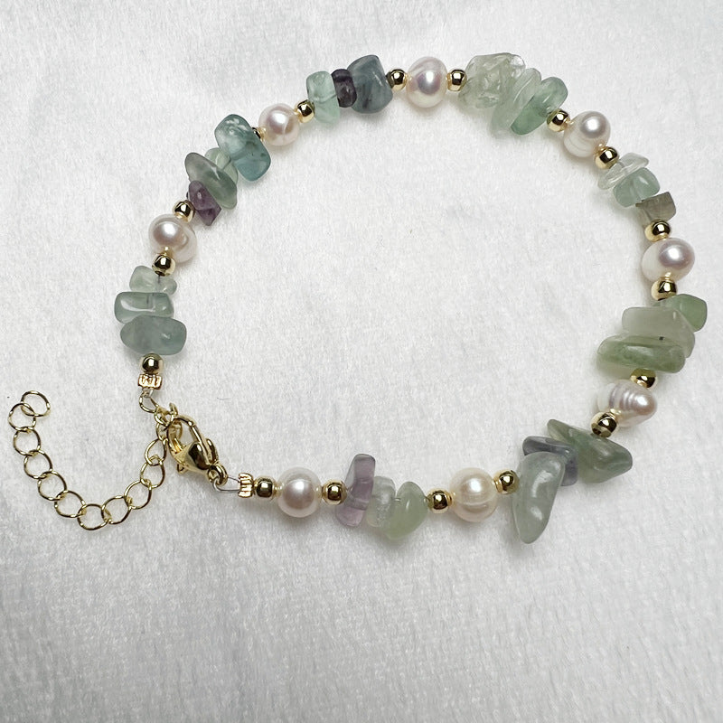 Freshwater Pearl With Crystal Gravel Live Broadcast Amethyst Bracelets