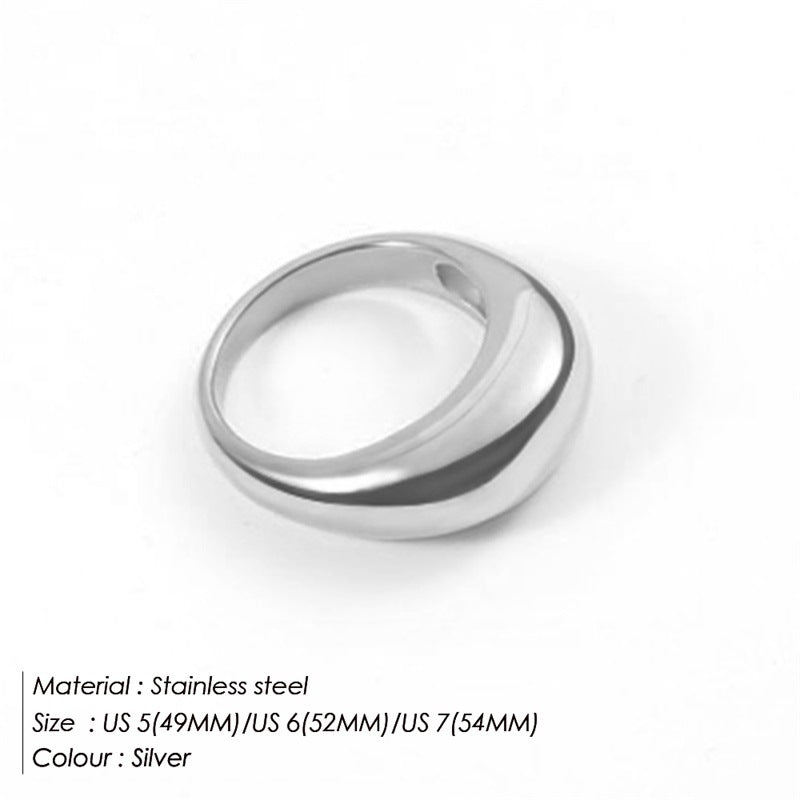 Stainless Steel Female Minority High Sense Rings