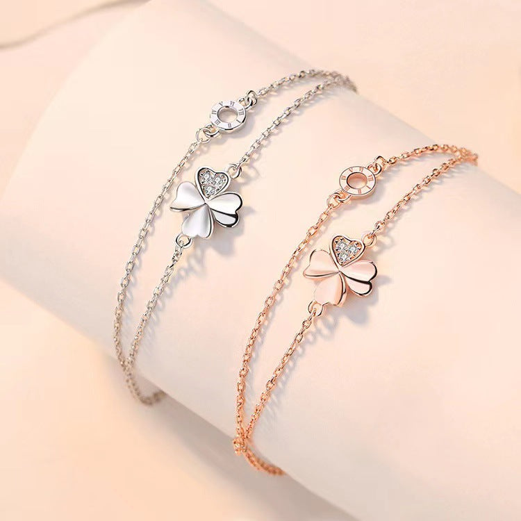 Clover Female Senior Niche Birthday Christmas Gift For Bracelets