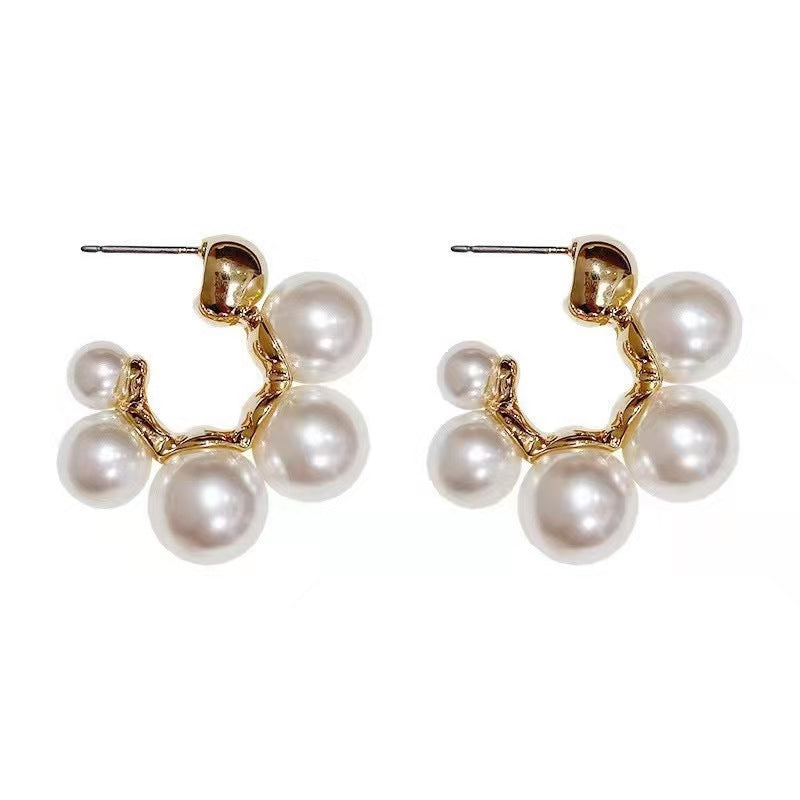 Baroque Vintage Pearl Style High-grade Light Luxury Simple Fashionable Rings