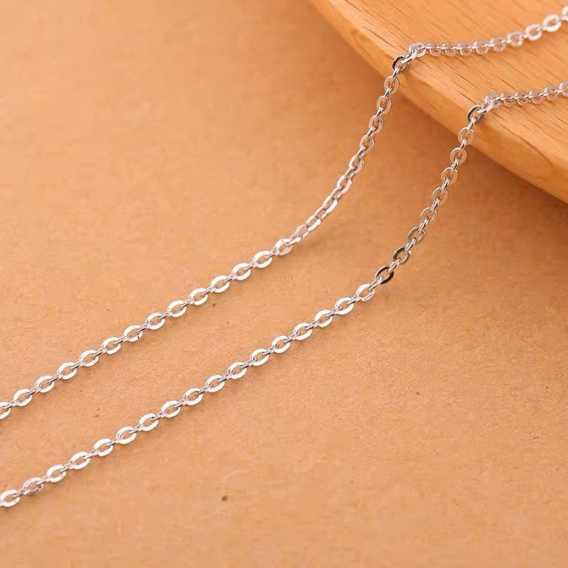 Character Safety Lock Single Simple Temperamental Sterling Pendants