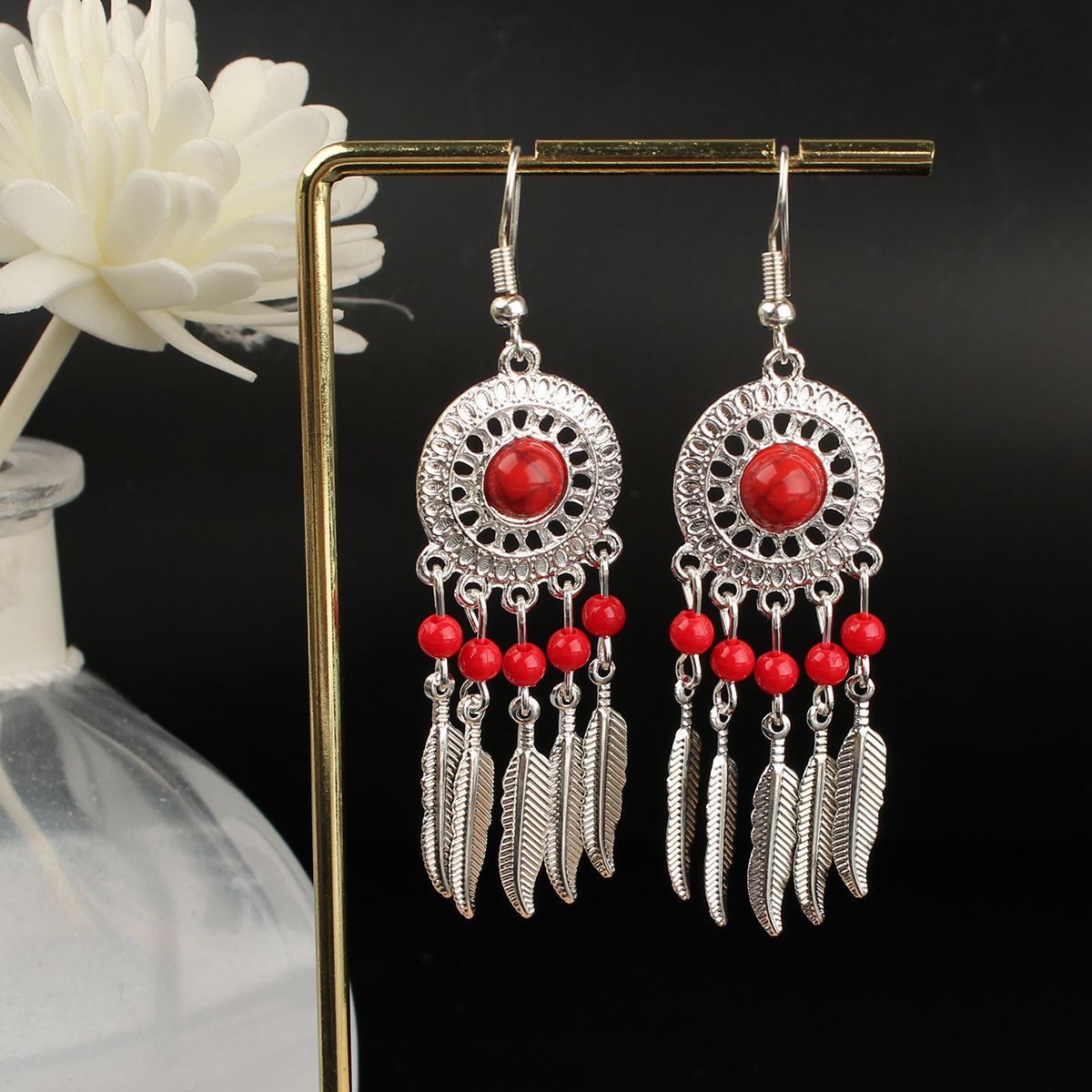 Ethnic Style Long Fringe Exotic Holiday Trip Earrings