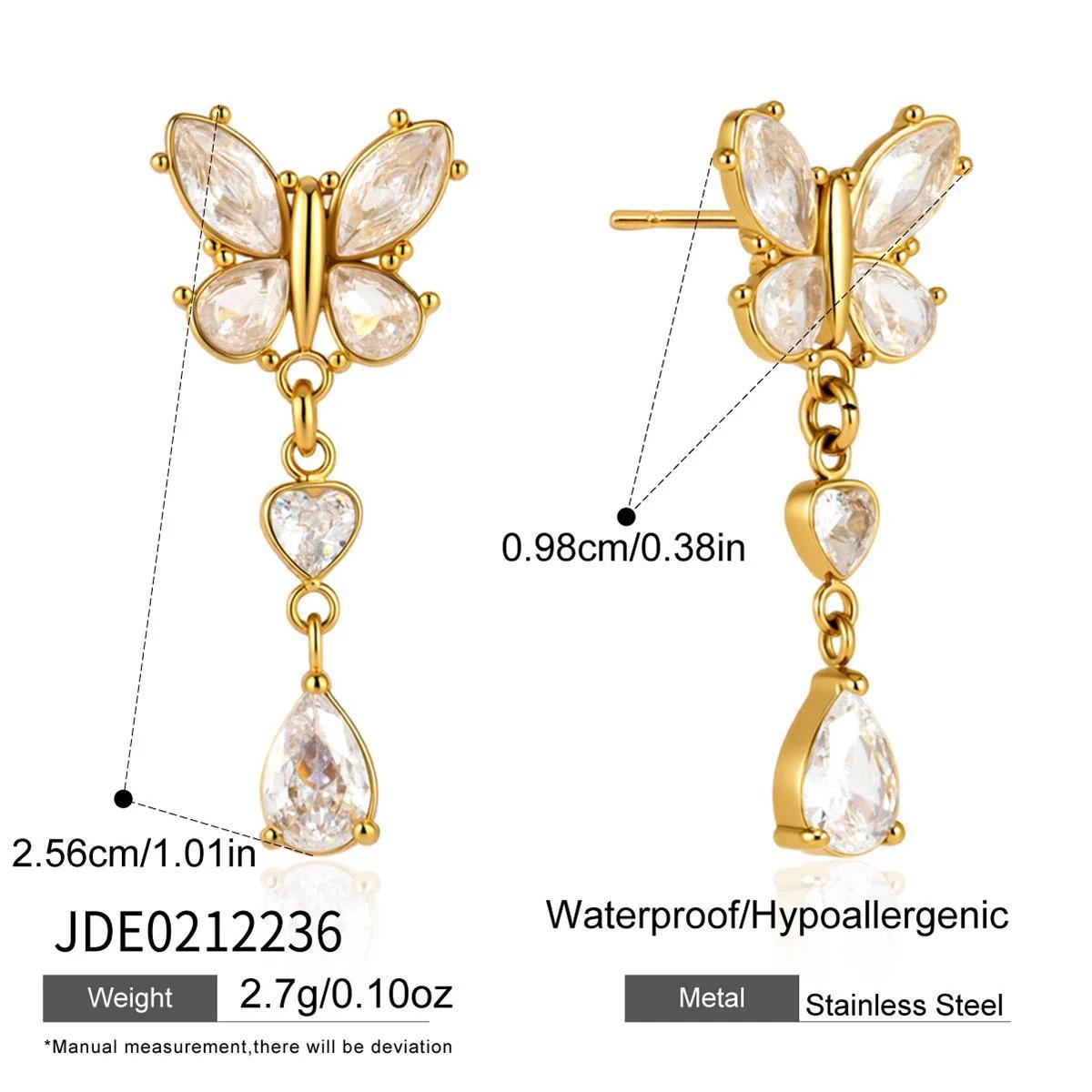 Women's Gold Stainless Steel Special Interest Light Luxury Stud Earrings